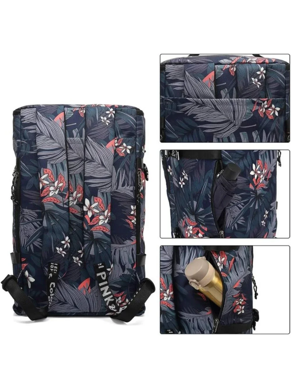 Waterproof 4-Way Gym Duffle Backpack with Shoe Compartment for Travel & Hiking